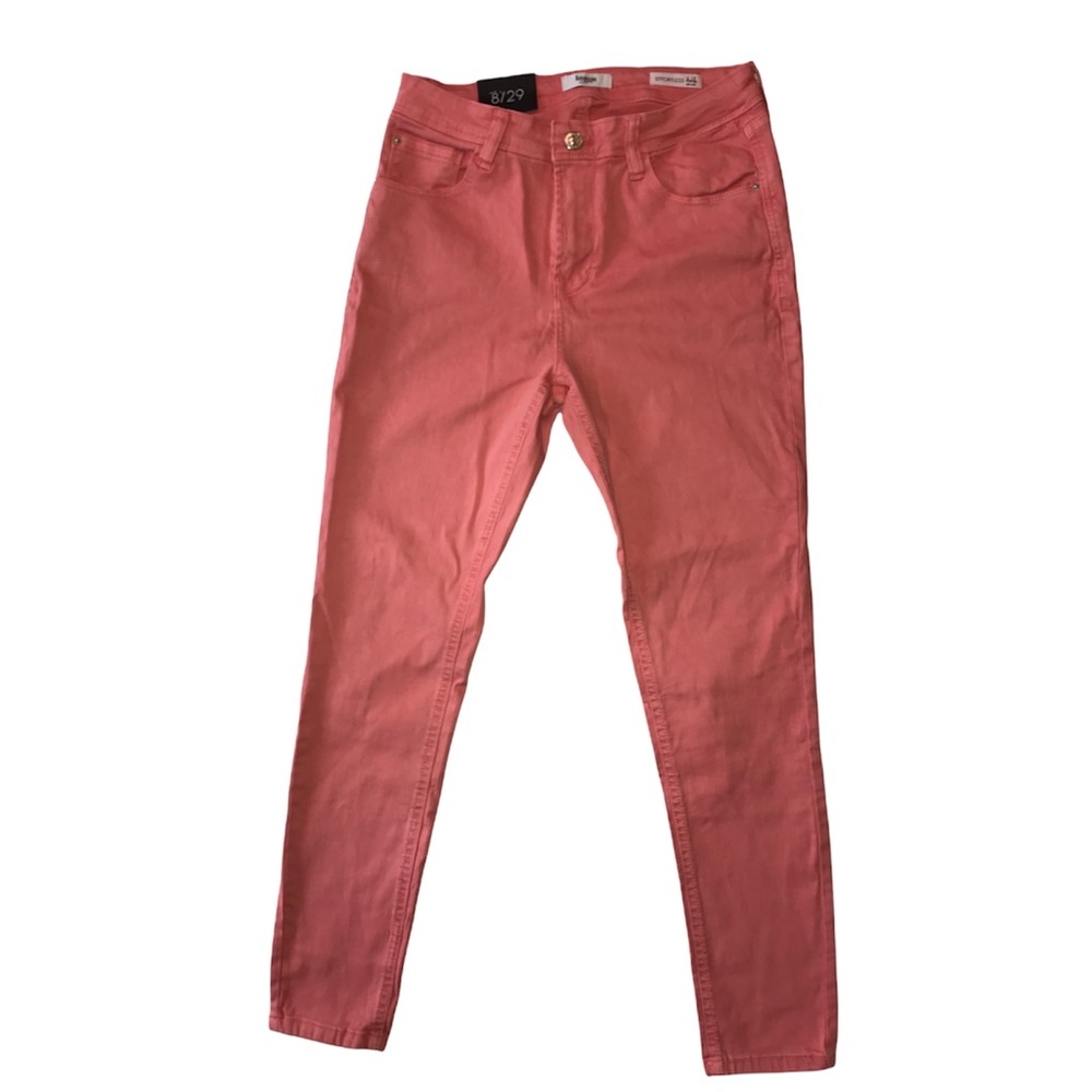 Kensie Jeans sunset coral effortless ankle mid rise stretch jeans size 8/29